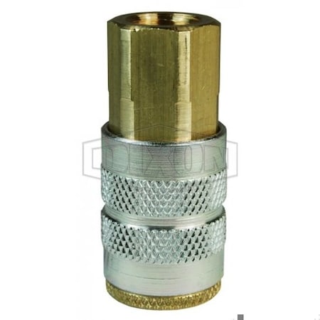 Dixon F Series Industrial Female Quick Disconnect Pneumatic Manual Coupler, 1/8-28 Nominal, 300 psi Pressu 2FBF1-B